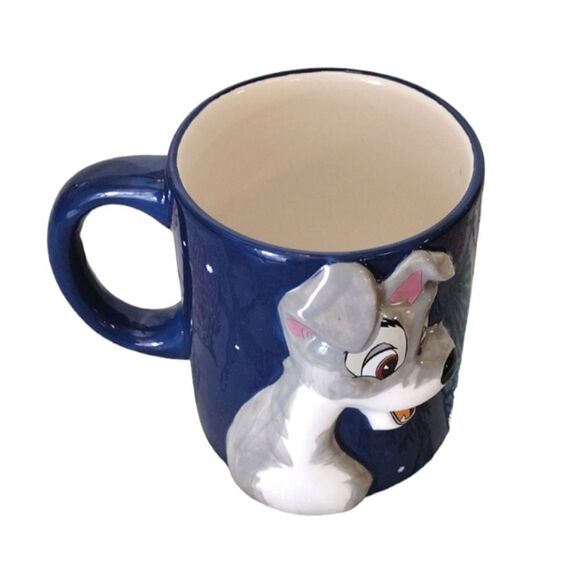 Disney Lady And The Tramp 3D Ceramic Mug NWOT - Picture 3 of 14